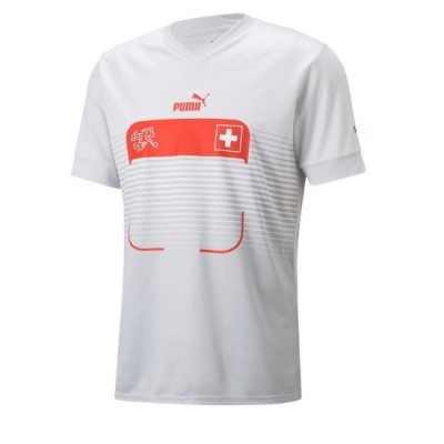 Fotballdrakt Herre Sveits Granit Xhaka #10 Bortedrakt VM 2022 Kortermet